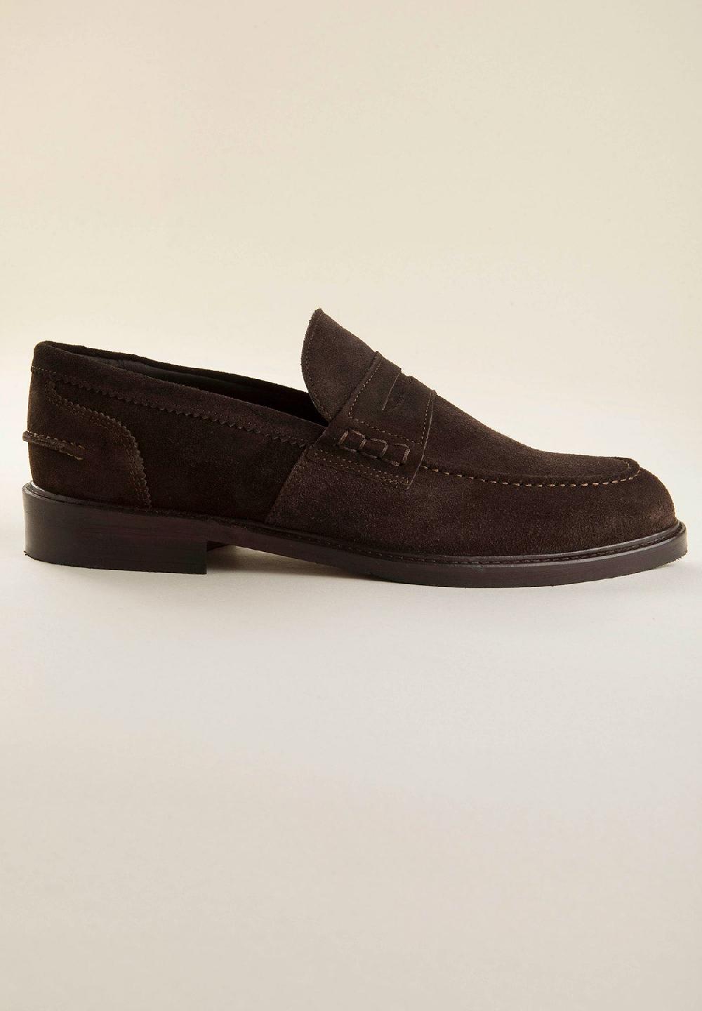 Angelico Mocassino moro scamosciato pelle Vendita Calda
