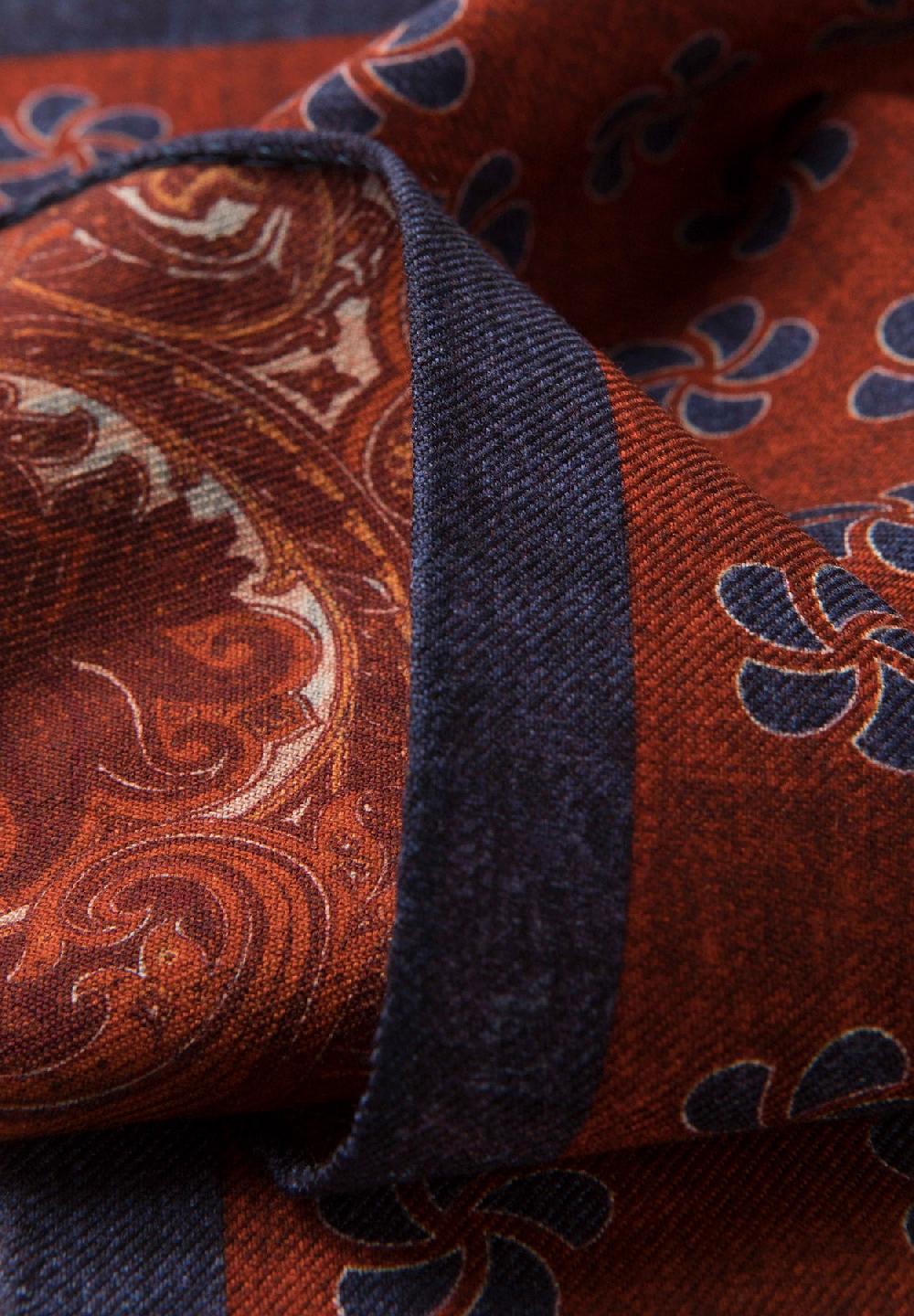 Angelico Pochette bordeaux blu fronte retro lana In Saldo