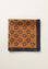 Angelico Pochette arancione blu fronte retro lana 2025