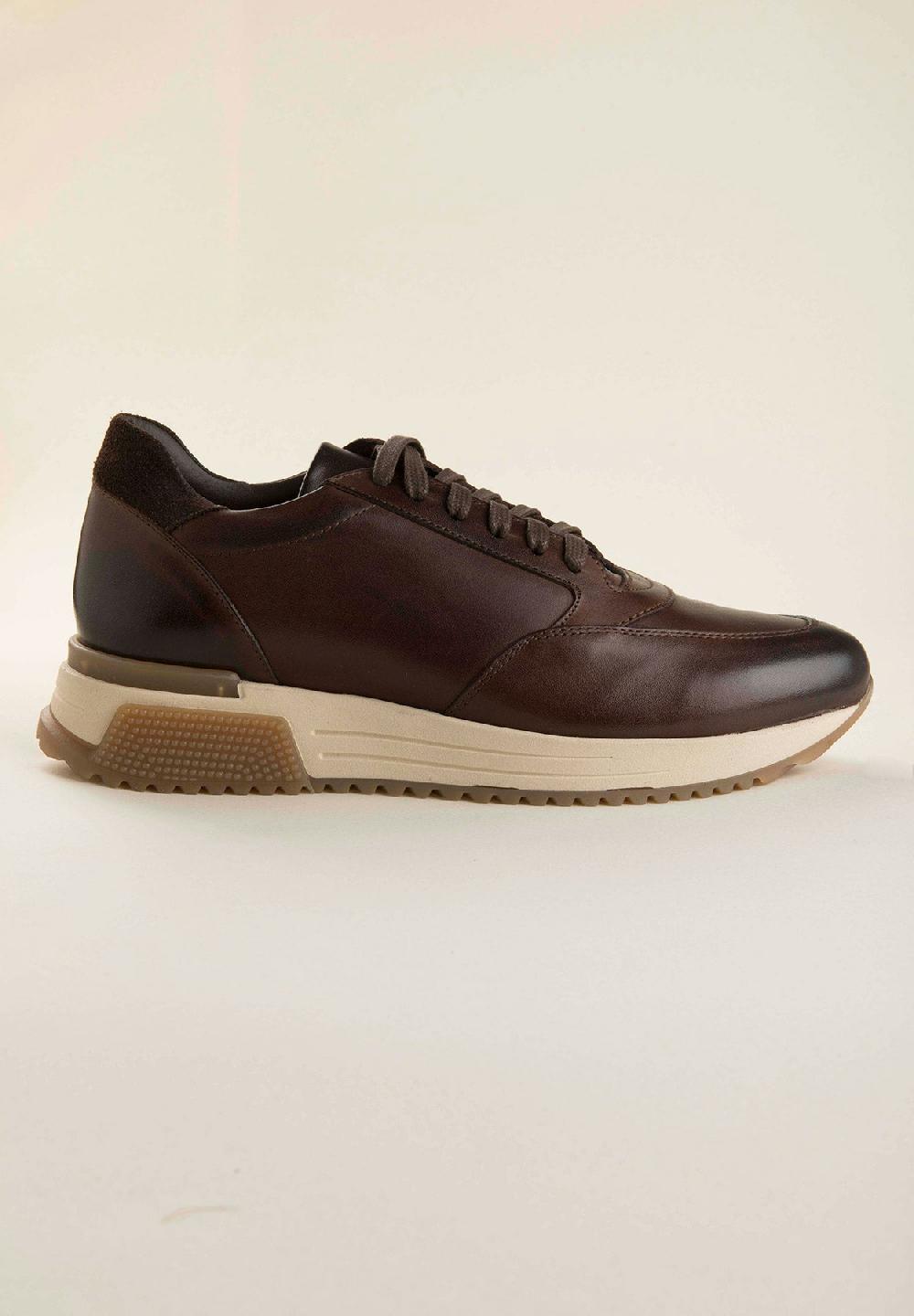 Angelico Sneakers moro pelle In Linea