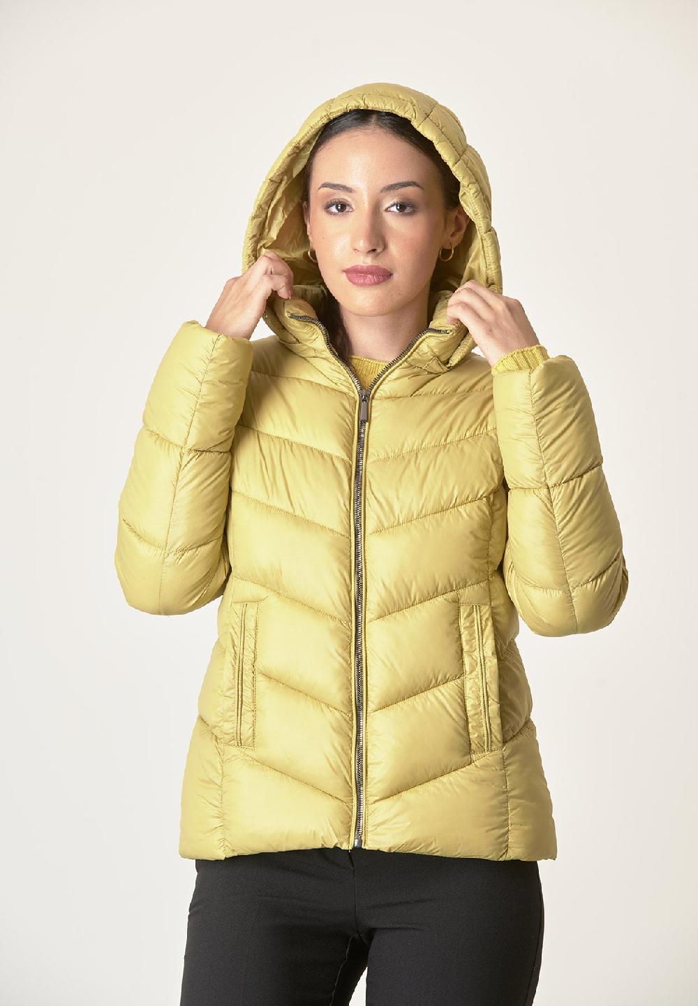 Angelico Giubbino giallo trapuntato cappuccio staccabile Saldi Di Fabbrica