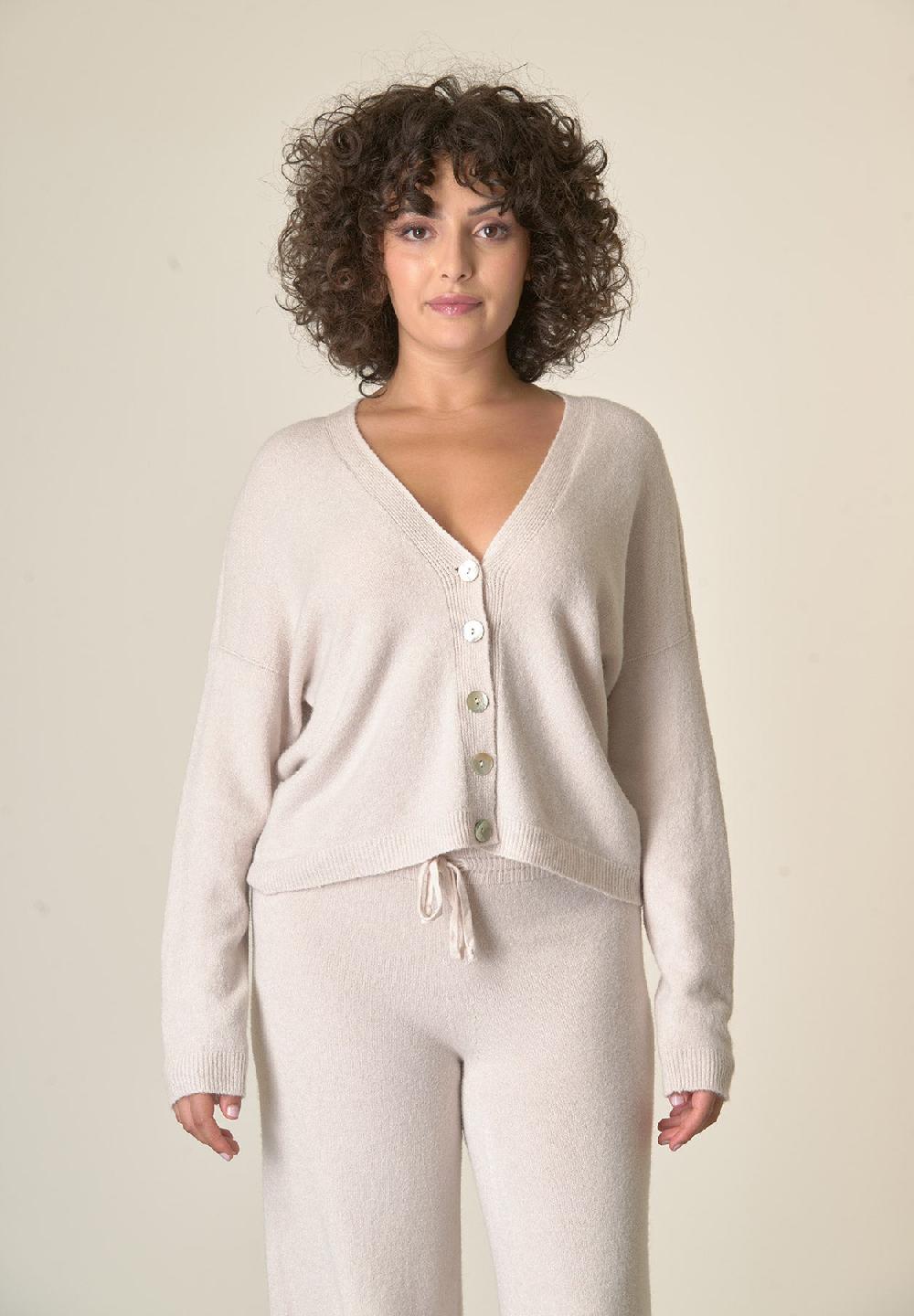 Angelico Cardigan avorio bottoni Vendita