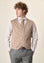 Angelico Gilet beige doppiopetto misto lana Convenienza