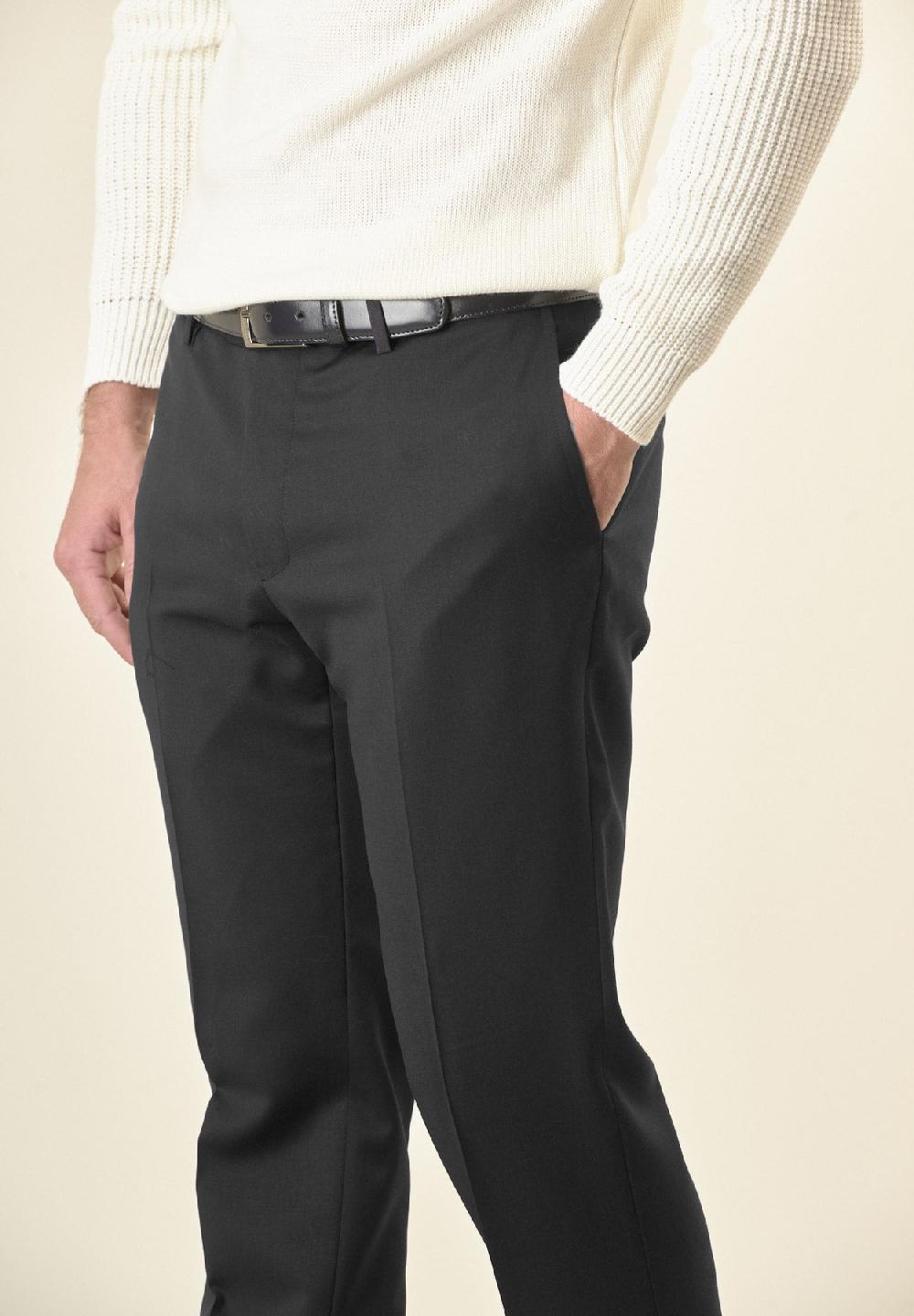Angelico Pantalone antracite sallia lana vergine custom fit Hotsell