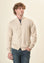 Angelico Giacca zip blu navy toppe misto cashmere Nuova