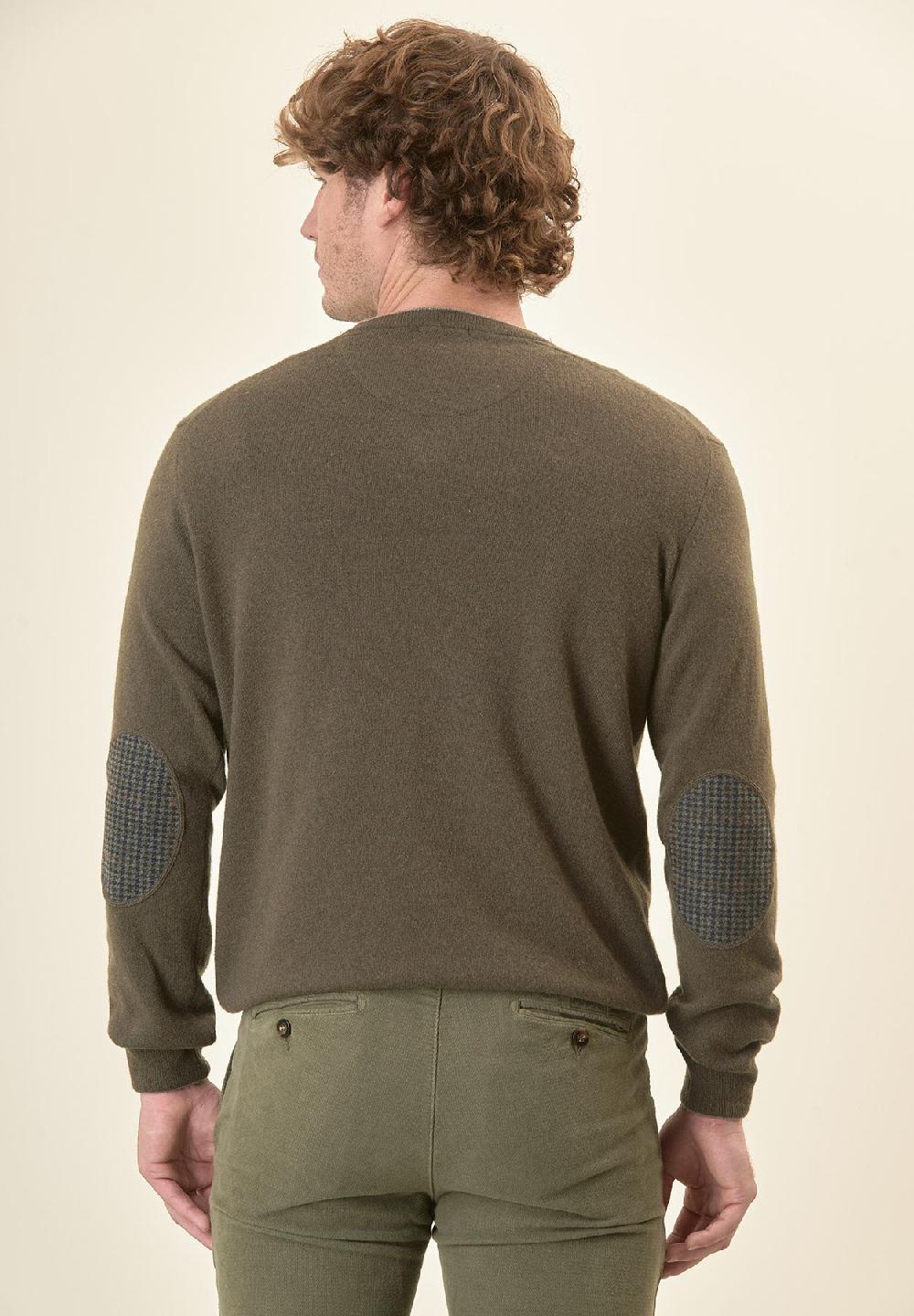 Angelico Scollo V verde militare toppe Moda
