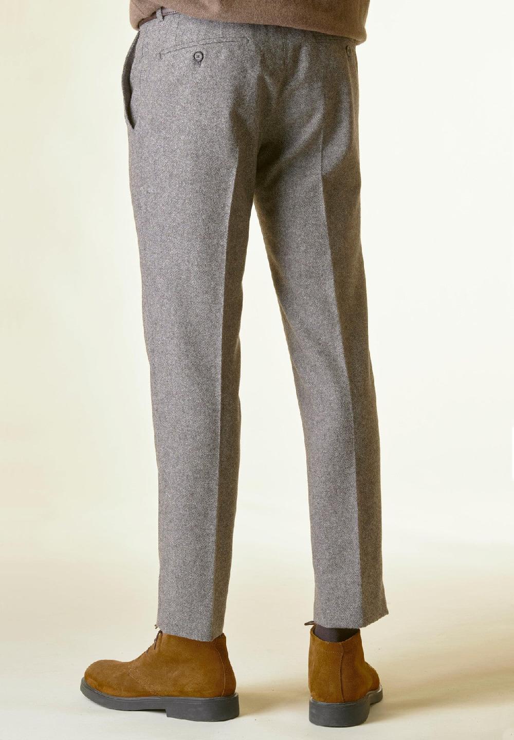 Angelico Pantalone moro sale-pepe lana custom Soddisfazione Garantita