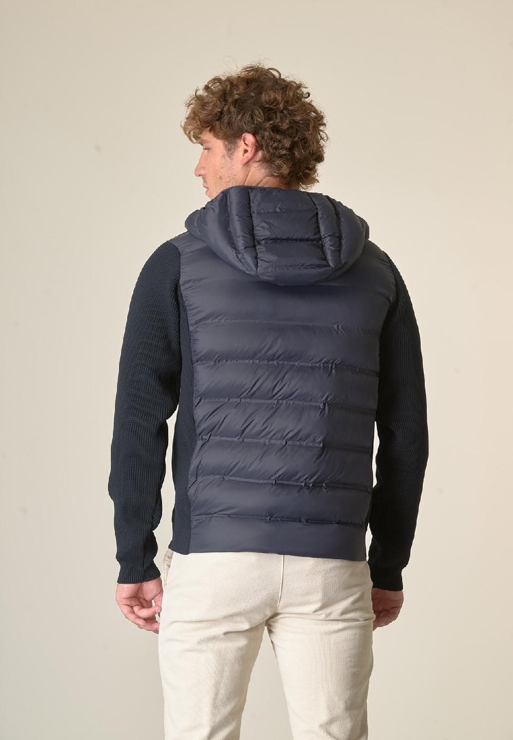 Angelico Giubbotto blu maniche maglia In Saldo