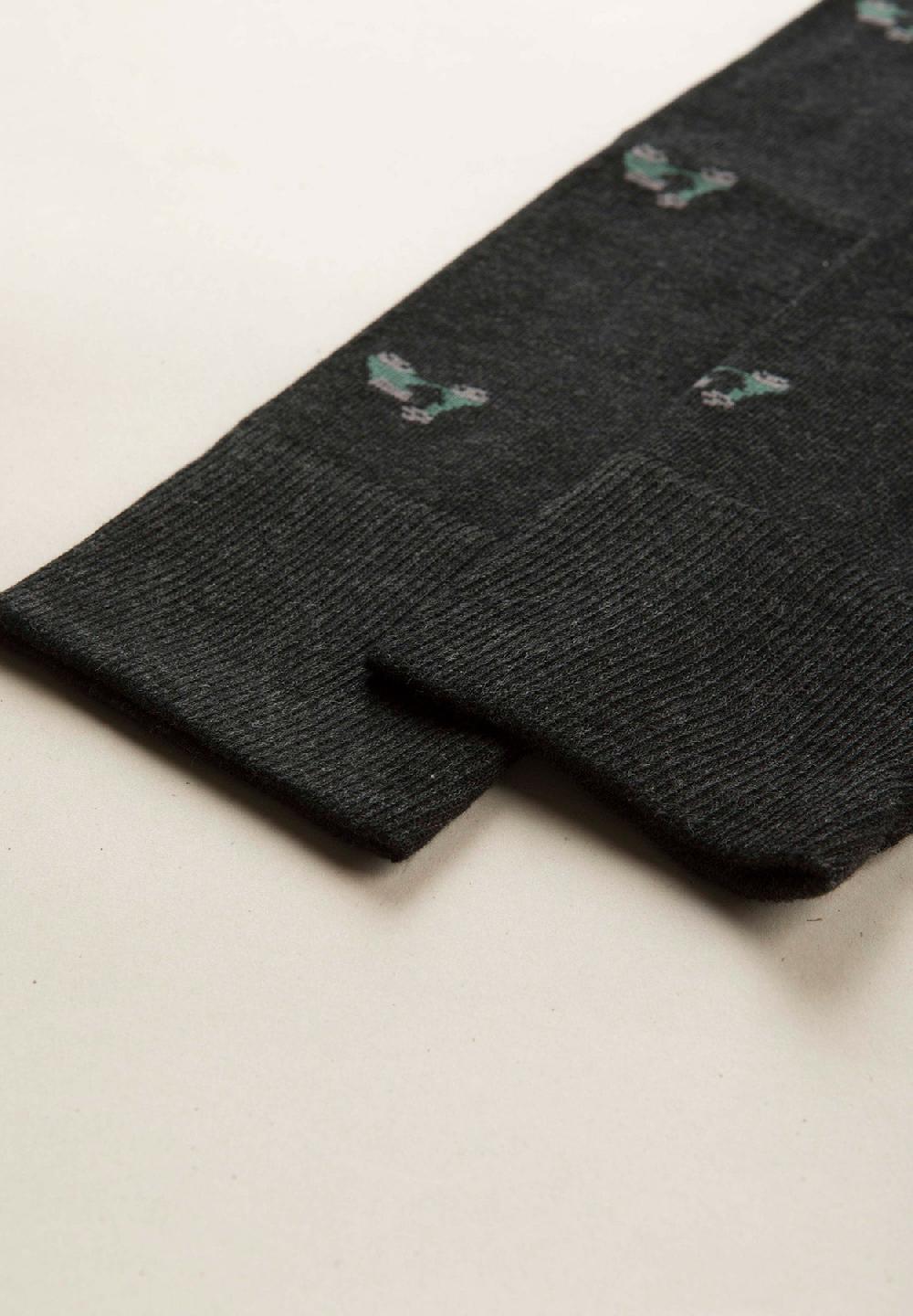 Angelico Calza antracite fantasia vespe cotone stretch Sottocosto