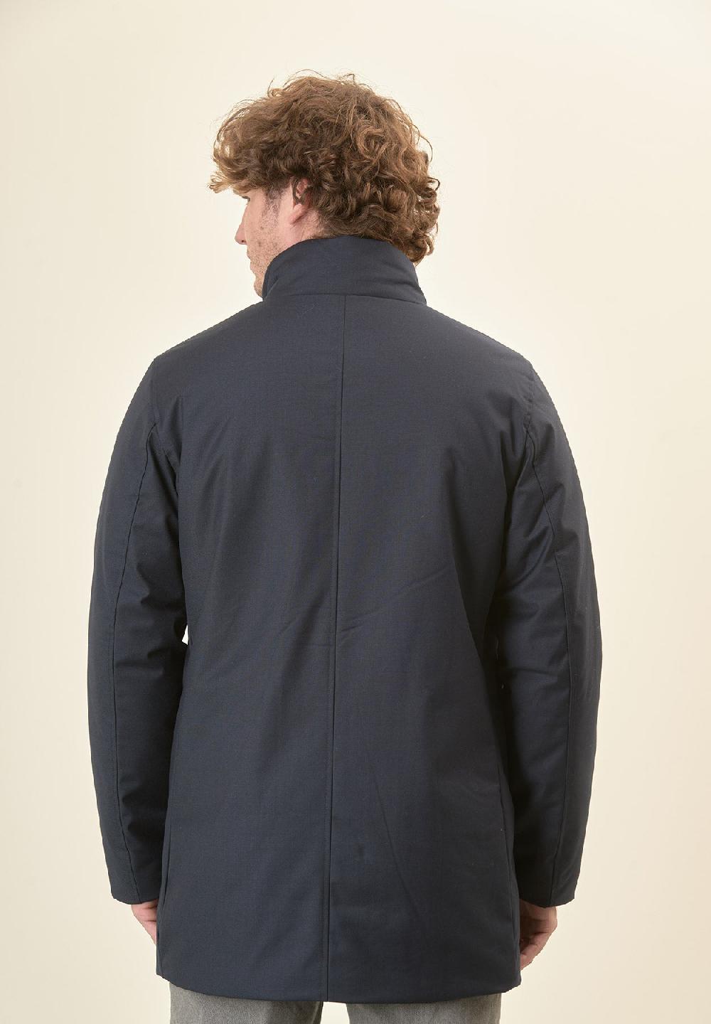 Angelico Giaccone city coat blu pettorina removibile Online