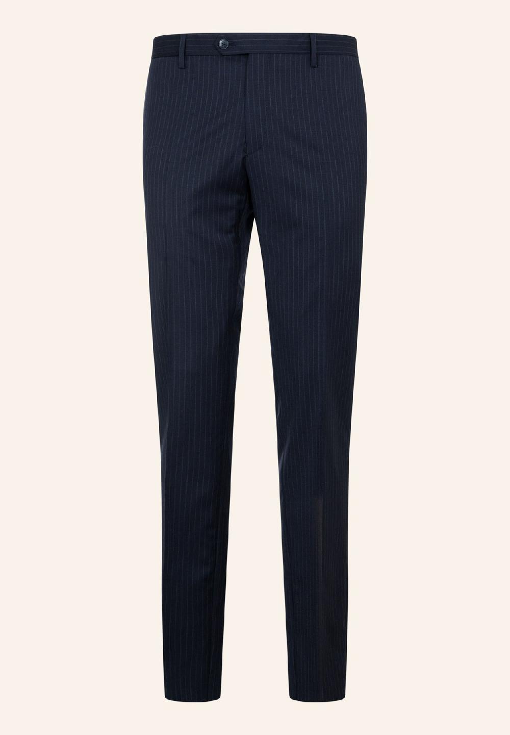Angelico Abito blu gessato lana vergine comfort fit Outlet