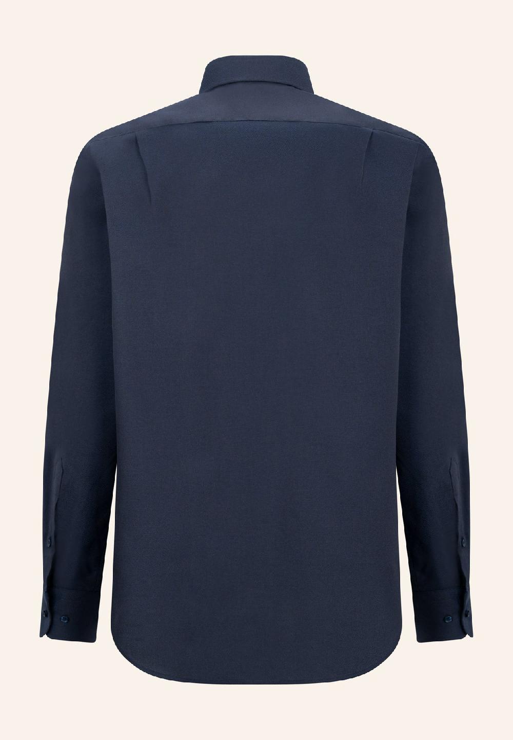 Angelico Camicia blu oxford cotone comfort fit Saldi