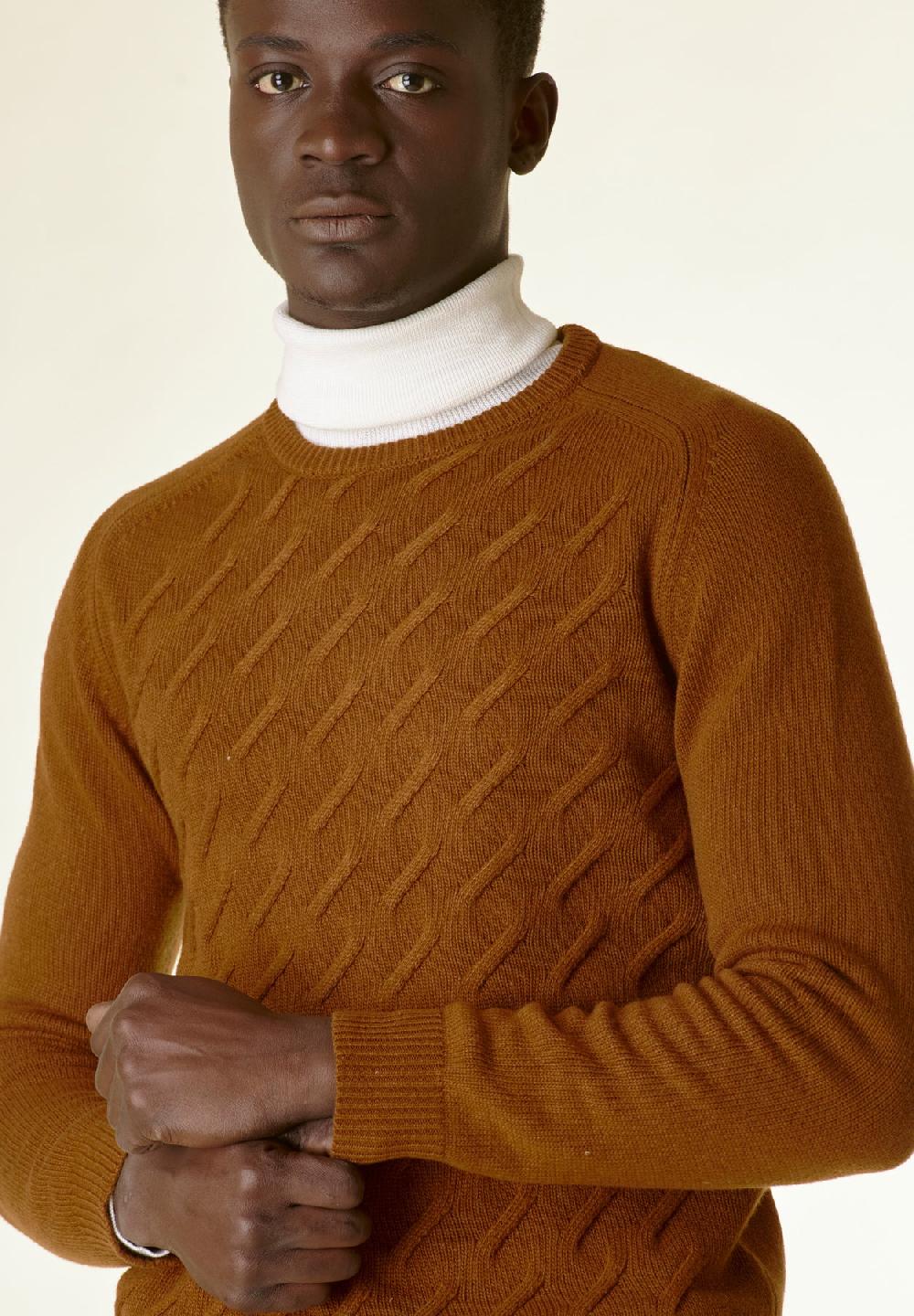 Angelico Maglia biscotto finte losanghe raglan Negozio