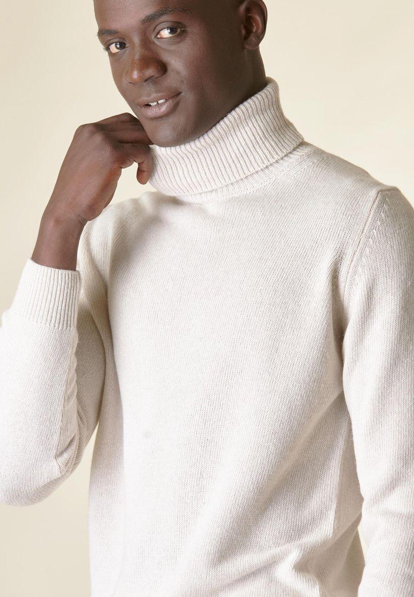 Angelico Dolcevita ecrù mano-cashmere Italia