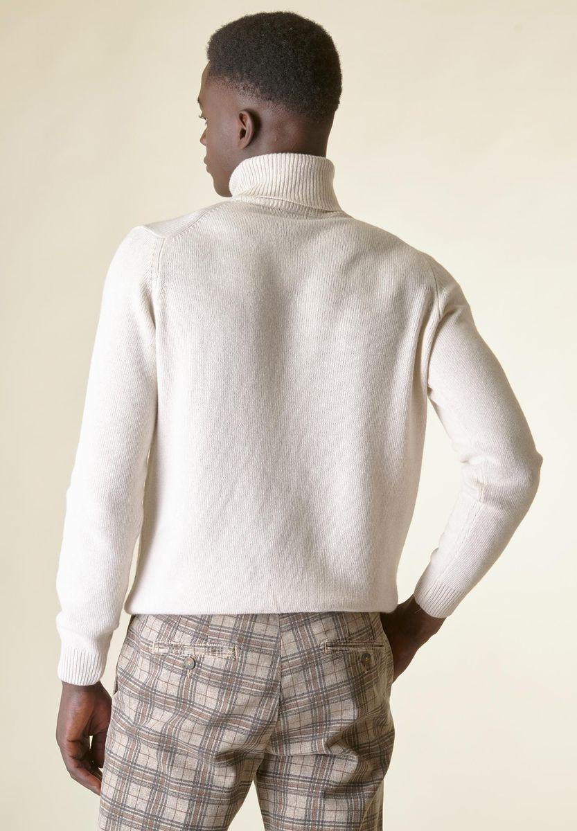 Angelico Dolcevita ecrù mano-cashmere Italia