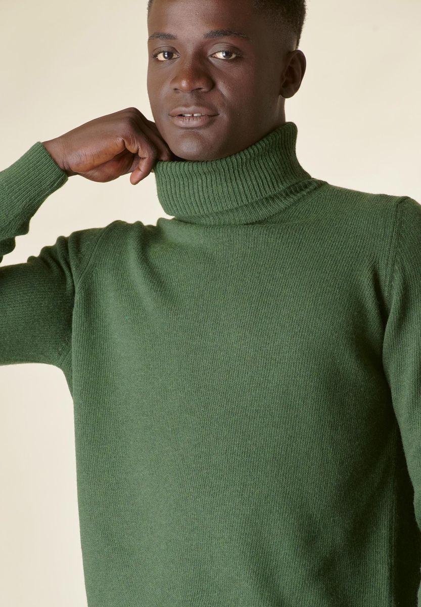 Angelico Dolcevita verde loden mano-cashmere 2025