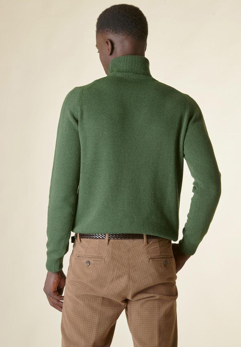 Angelico Dolcevita verde loden mano-cashmere 2025