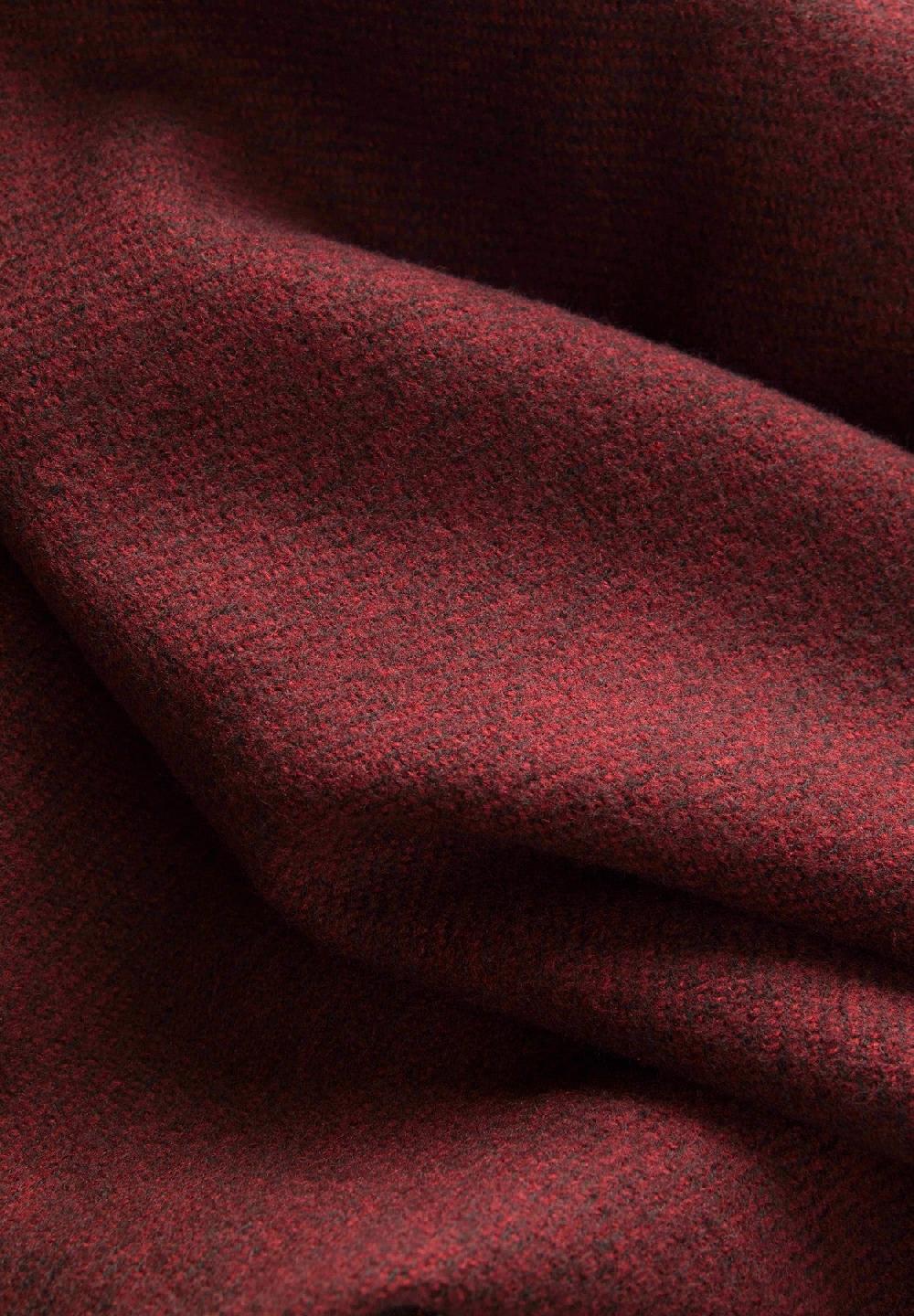 Angelico Sciarpa bordeaux melange Nuovo