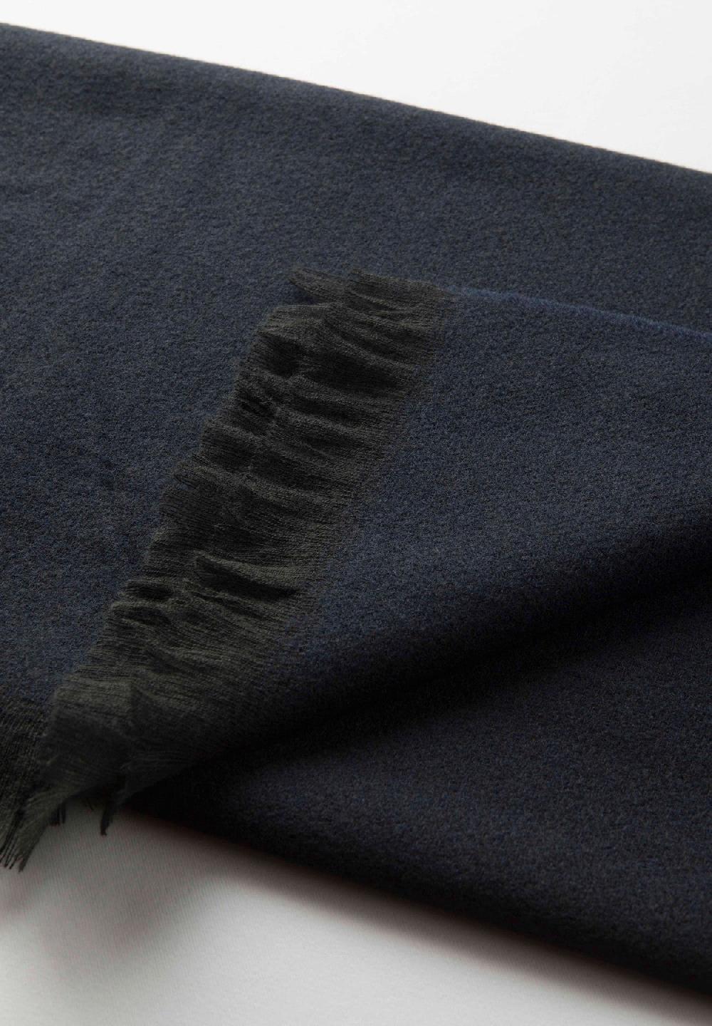 Angelico Sciarpa blu scuro melange Qualità