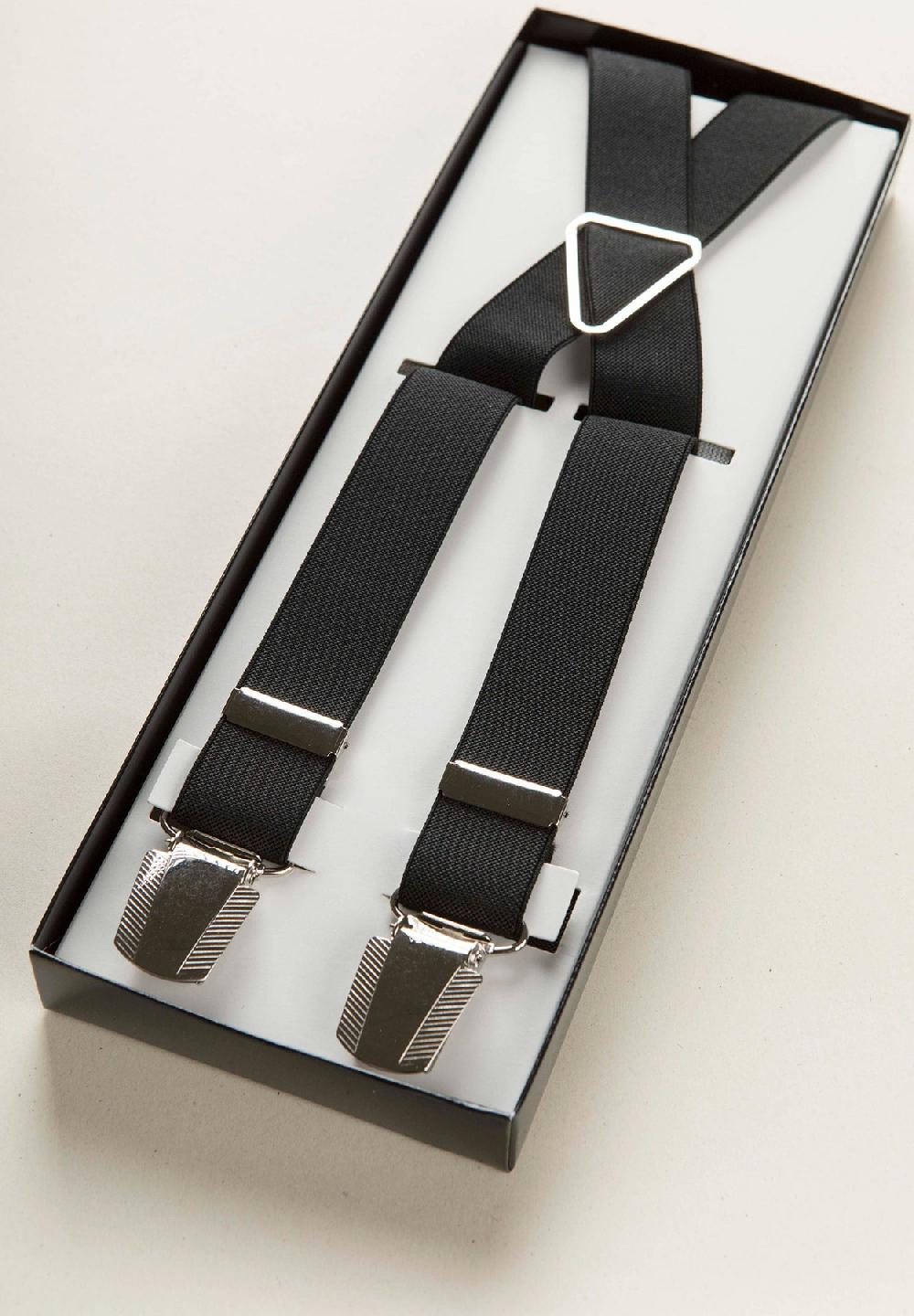 Angelico Bretella nera unita slim Promozione