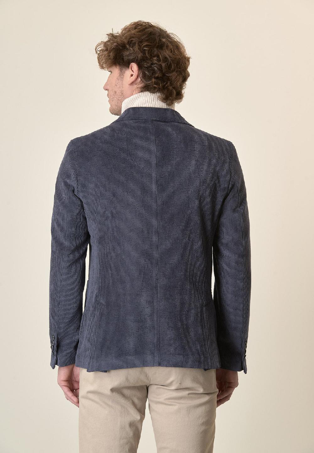 Angelico Giacca blu velluto Economico