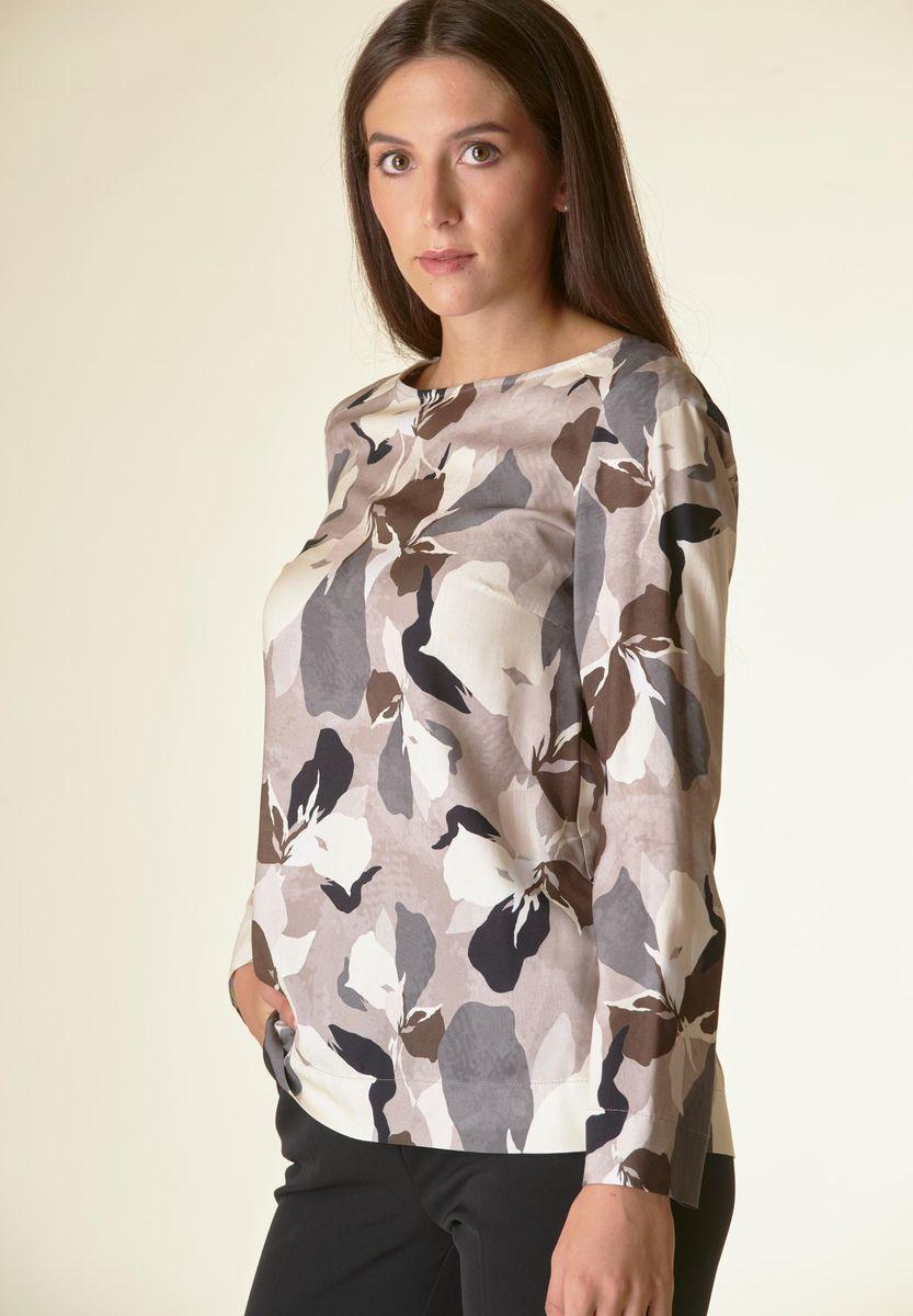 Angelico Blusa camouflage tortora-panna Limitato a 3 giorni