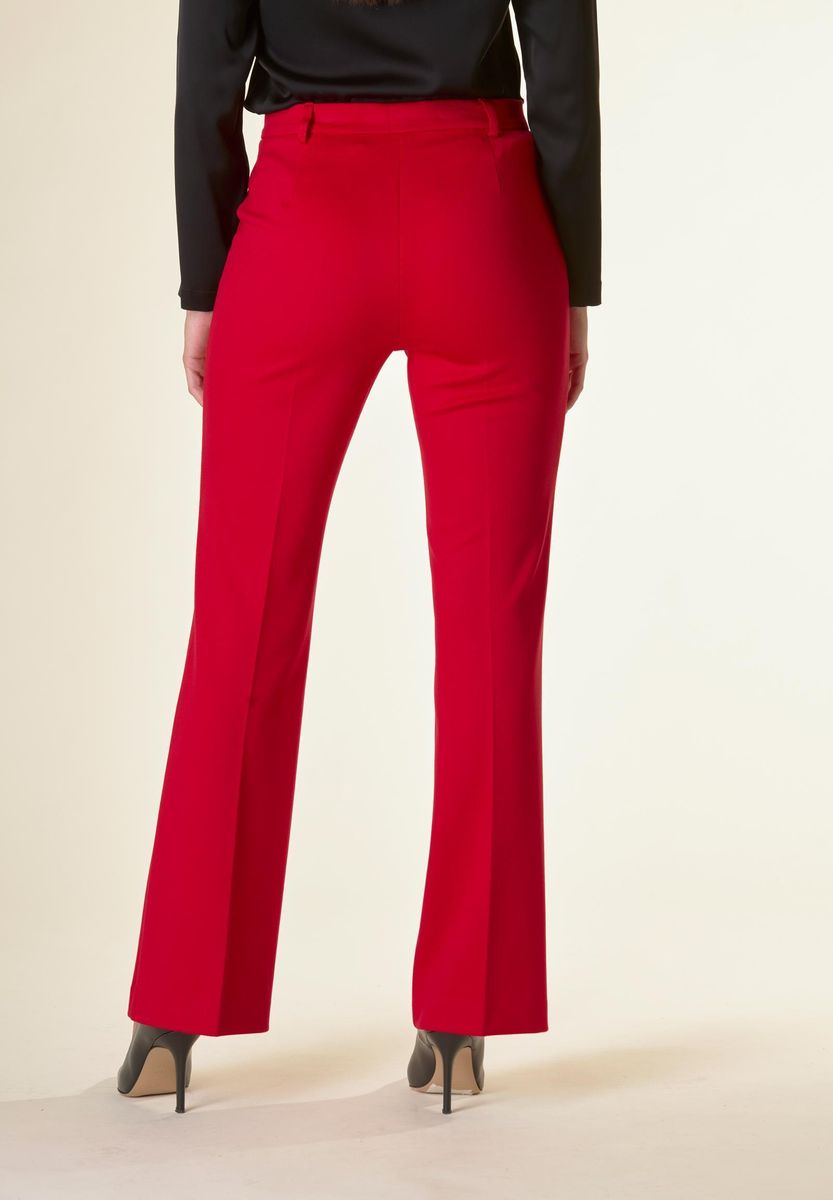 Angelico Pantalone rosso zampa twill Black Friday Prezzi