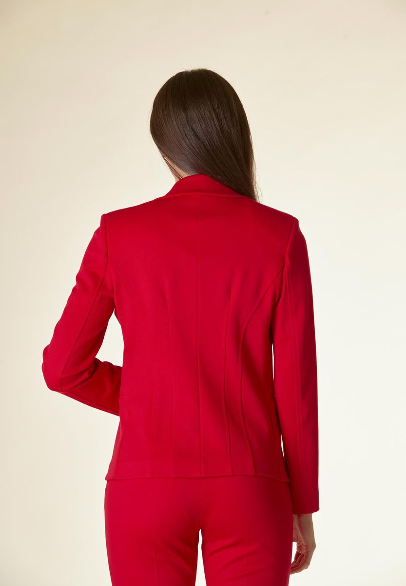 Angelico Giacca rossa 1 bottone sciancrata twill Acquista Ora