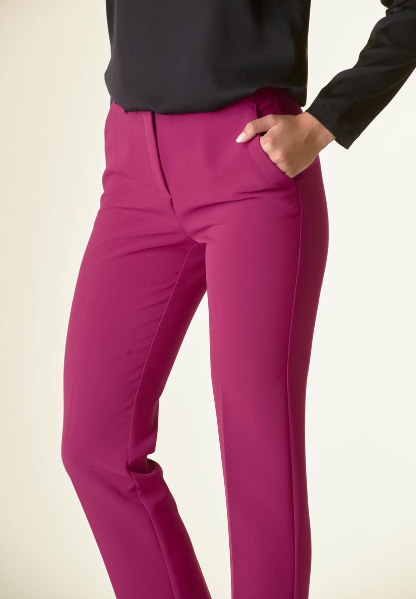 Angelico Pantalone ciclamino crepe sigaretta Shopping Online