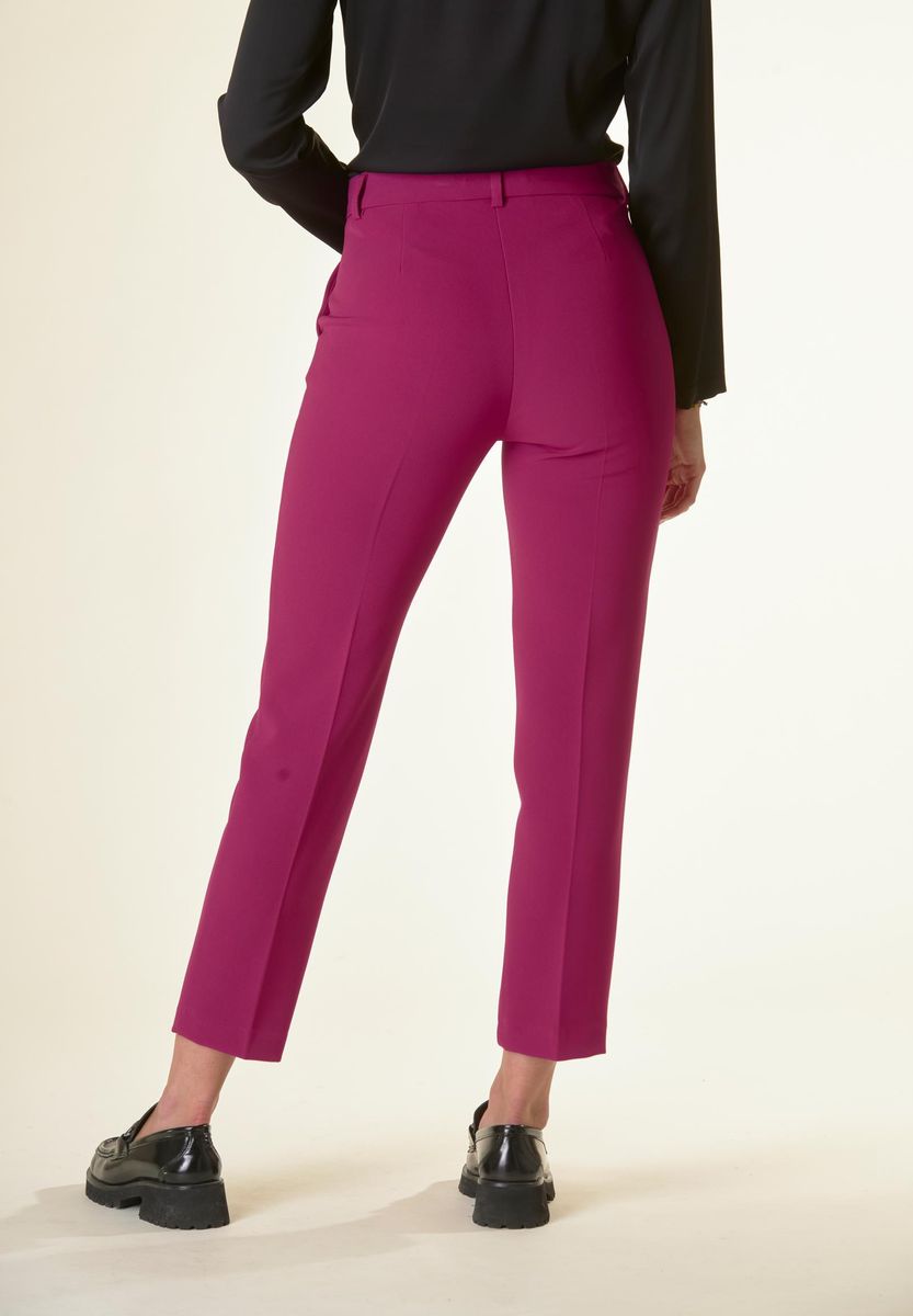 Angelico Pantalone ciclamino crepe sigaretta Shopping Online