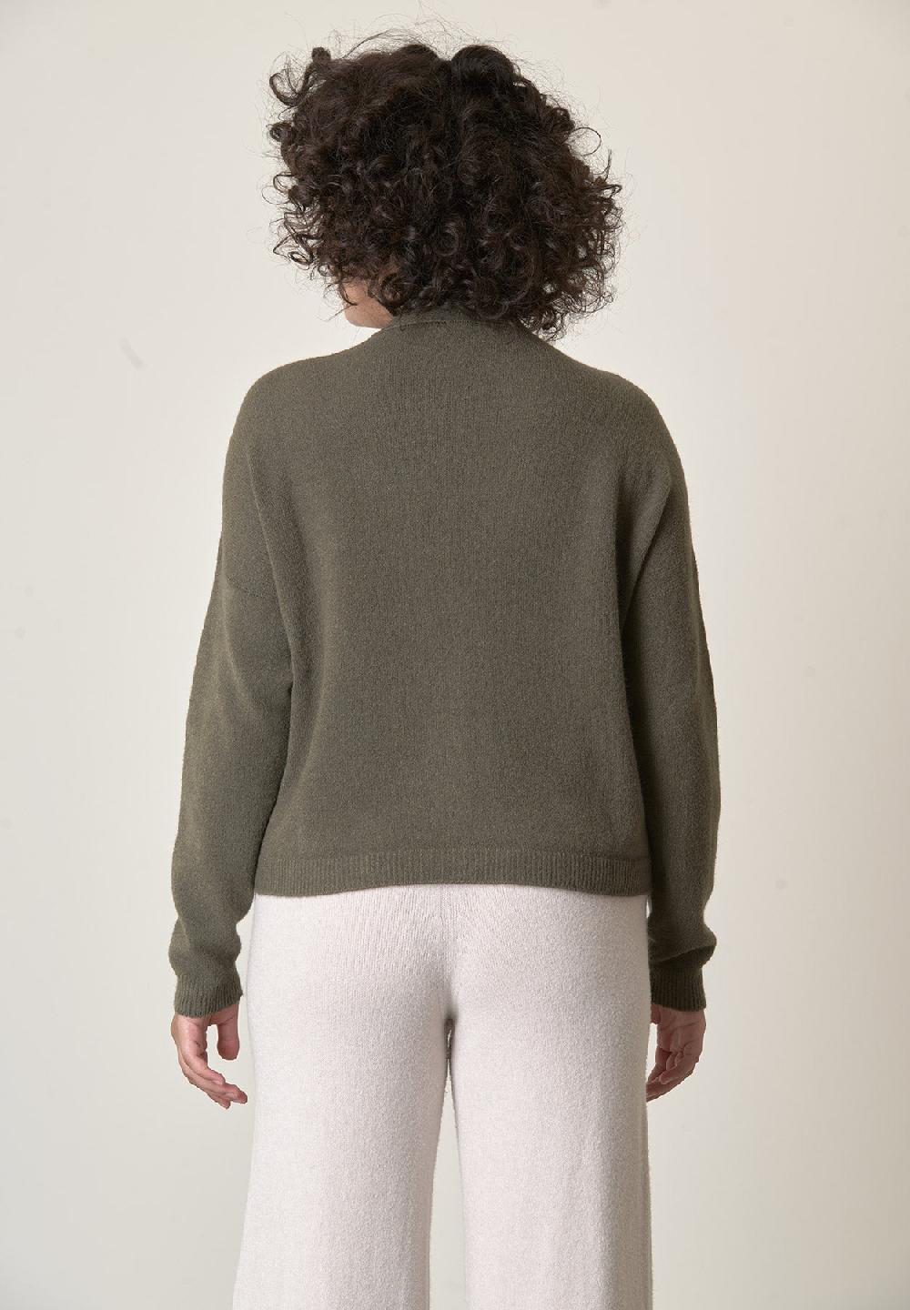 Angelico Cardigan verde muschio bottoni Affare Del Giorno