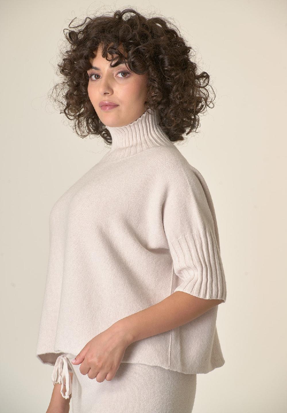 Angelico Lupetto avorio soft manica 3/4 Convenienza