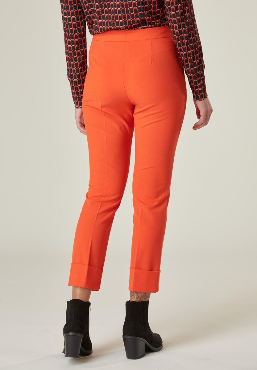 Angelico Pantalone arancio fondo bordo alto Novità