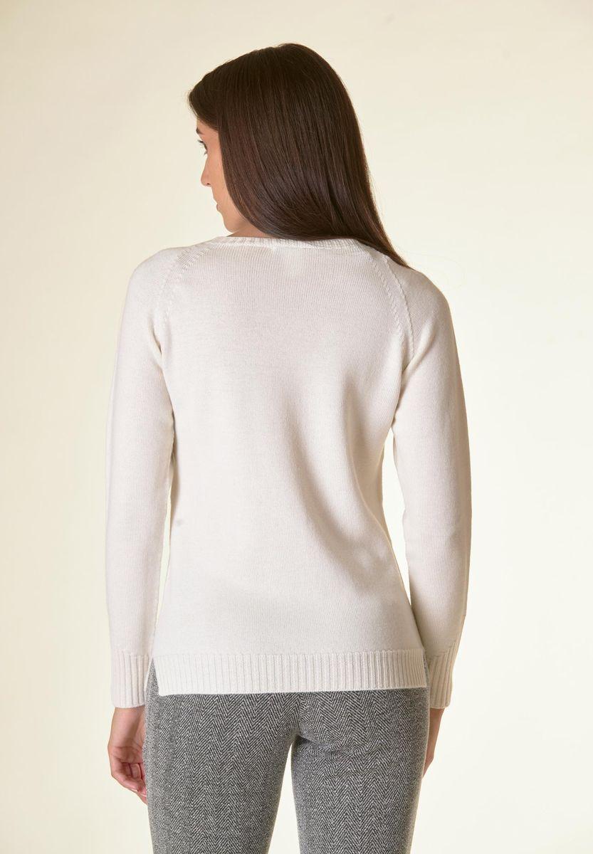 Angelico Maglia panna girocollo raglan Lana-Gatto Presa