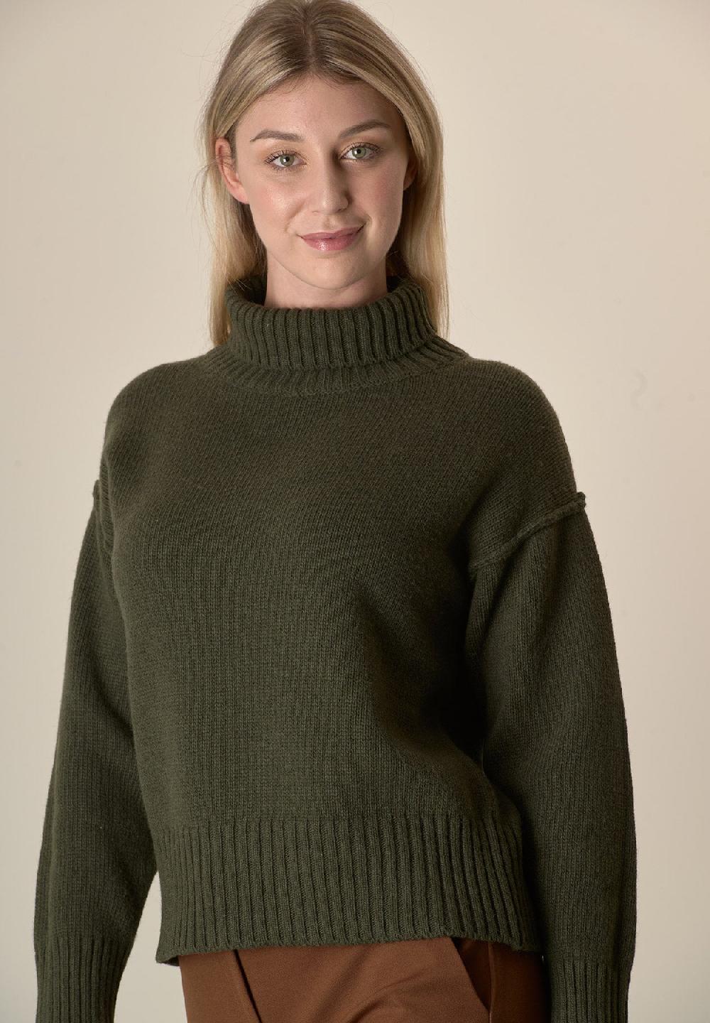 Angelico Dolcevita verdone misto cashmere Grande vendita
