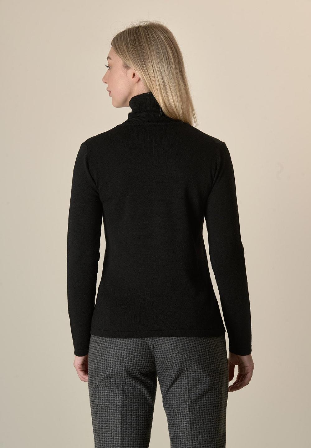 Angelico Dolcevita nero lana merinos Flash Sale