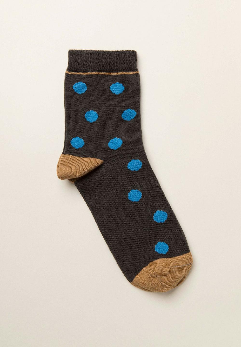 Angelico Calzino marrone pois misto cotone Bestseller