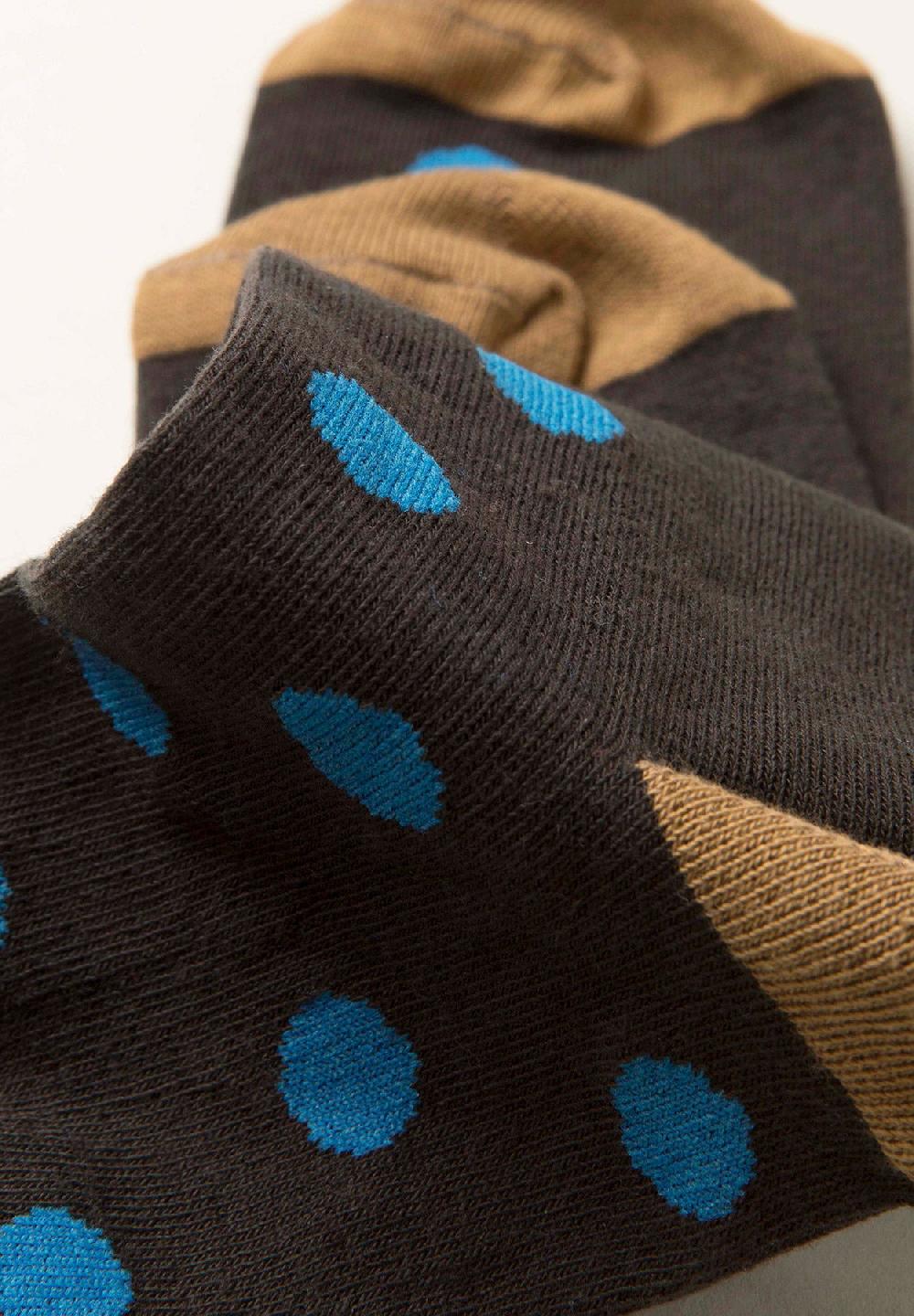 Angelico Calzino marrone pois misto cotone Bestseller