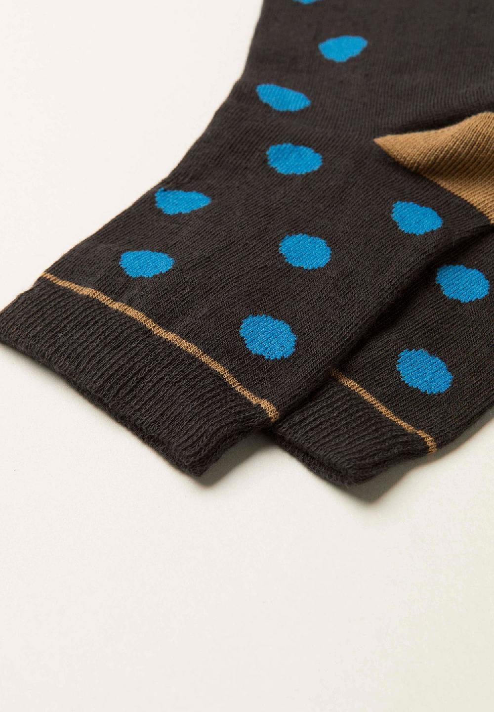 Angelico Calzino marrone pois misto cotone Bestseller