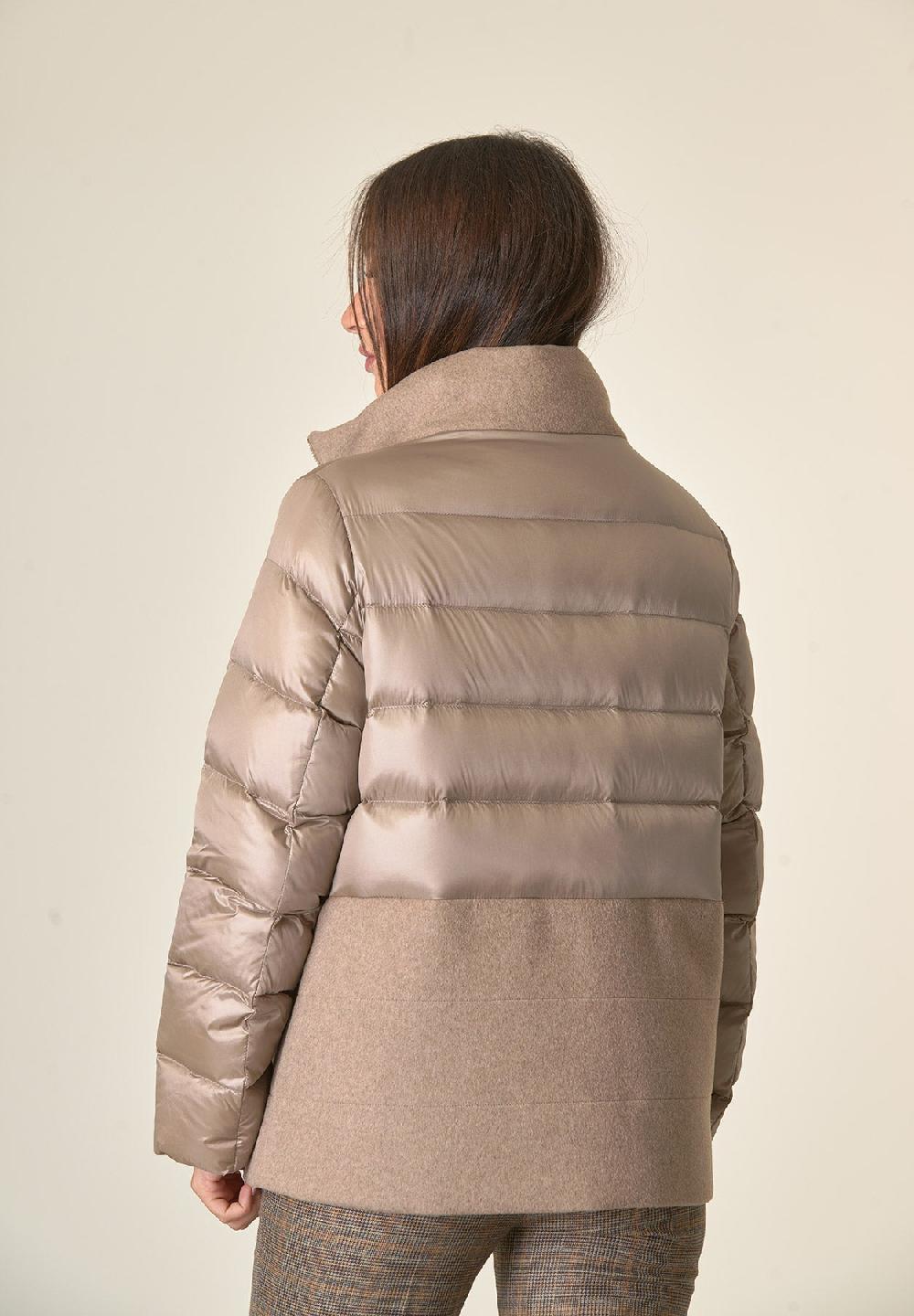 Angelico Piumino beige bi-tessuto corto ACQUISTA ORA