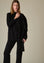Angelico Sciarpa a stola nera viscosa soft Black Friday Prezzi