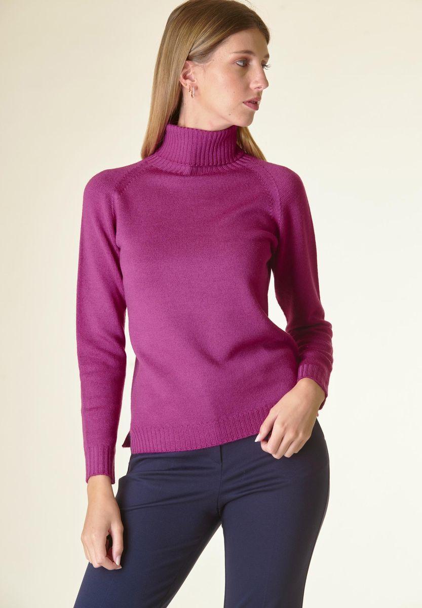 Angelico Dolcevita ciclamino merino Lana Gatto 50% di sconto per tempo limitato