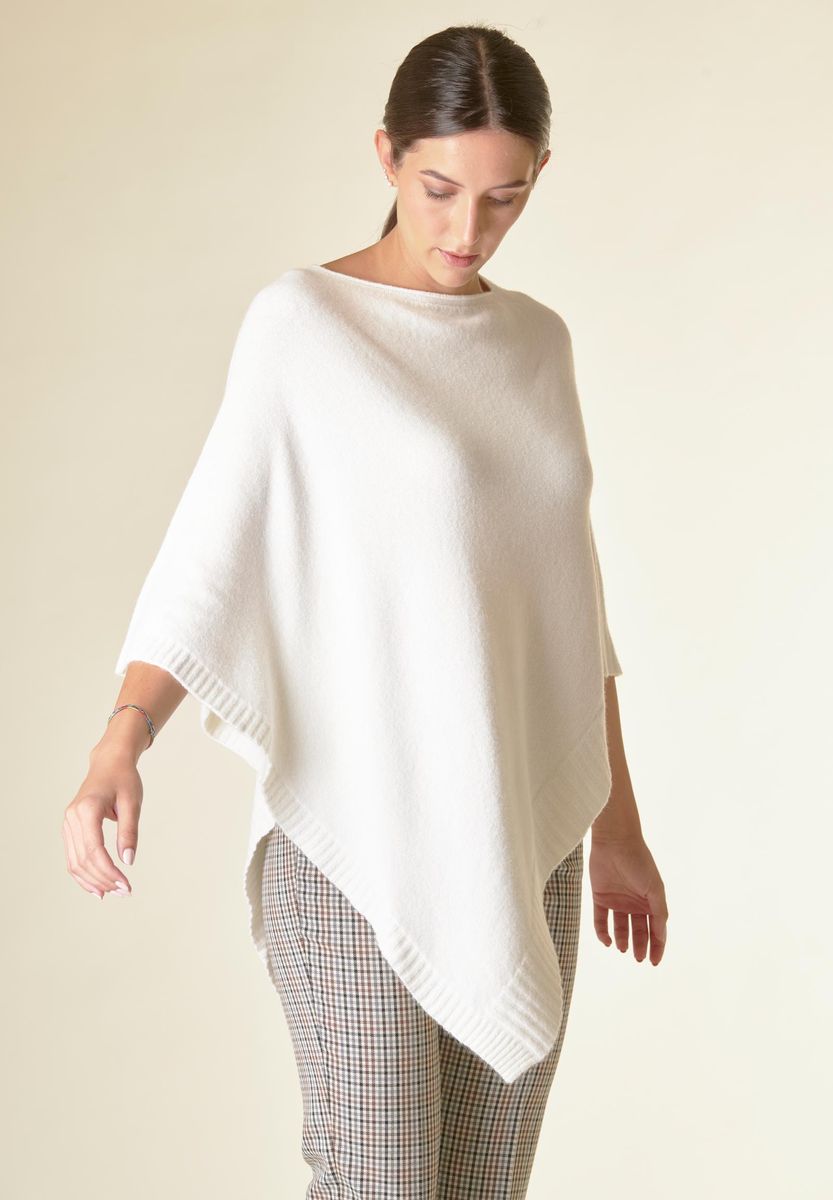 Angelico Poncho panna viscosa soft Italy