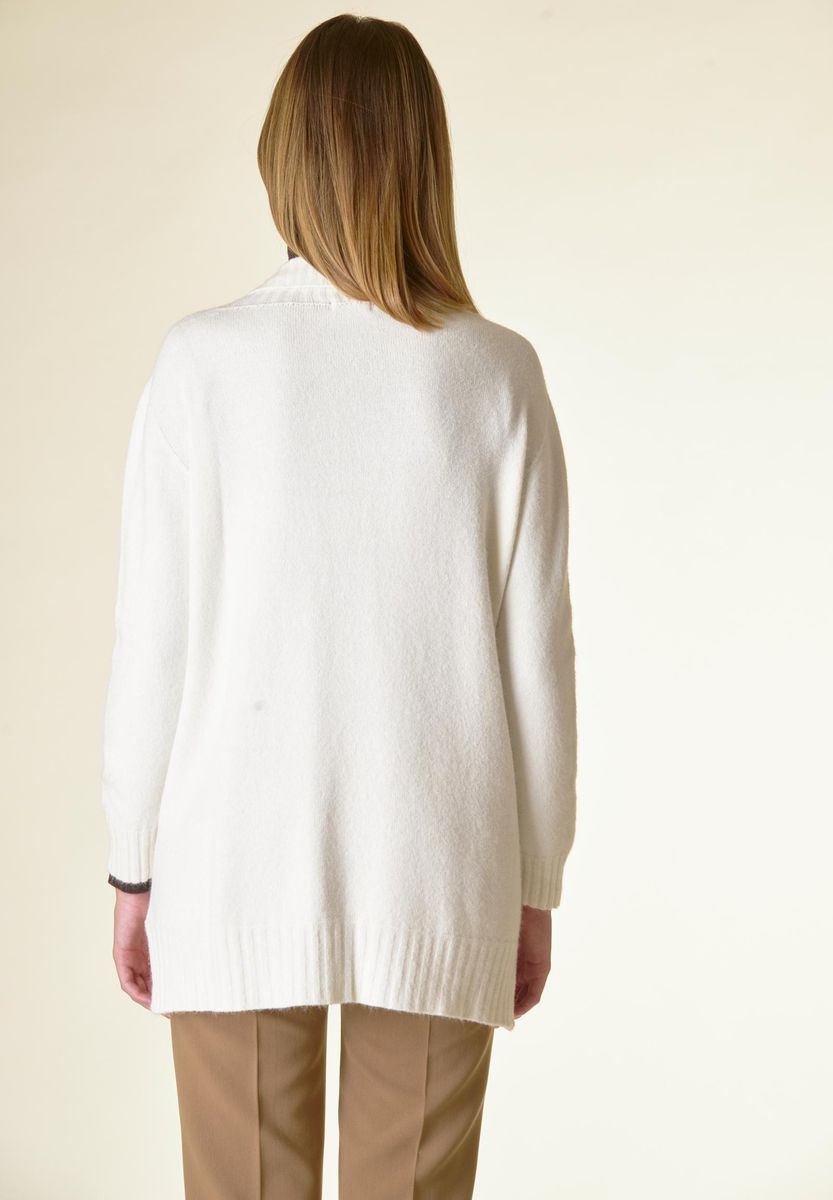 Angelico Cardigan panna sciallato tasconi soft Promozione