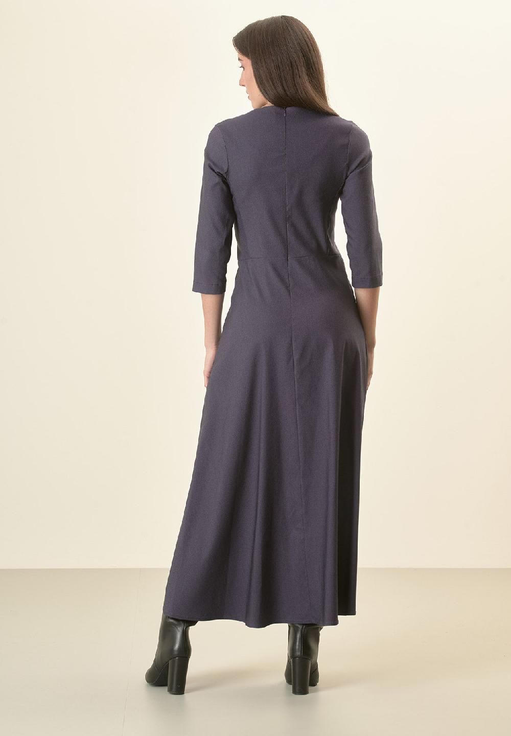 Angelico Abito blu denim svasato Spedizione Gratuita