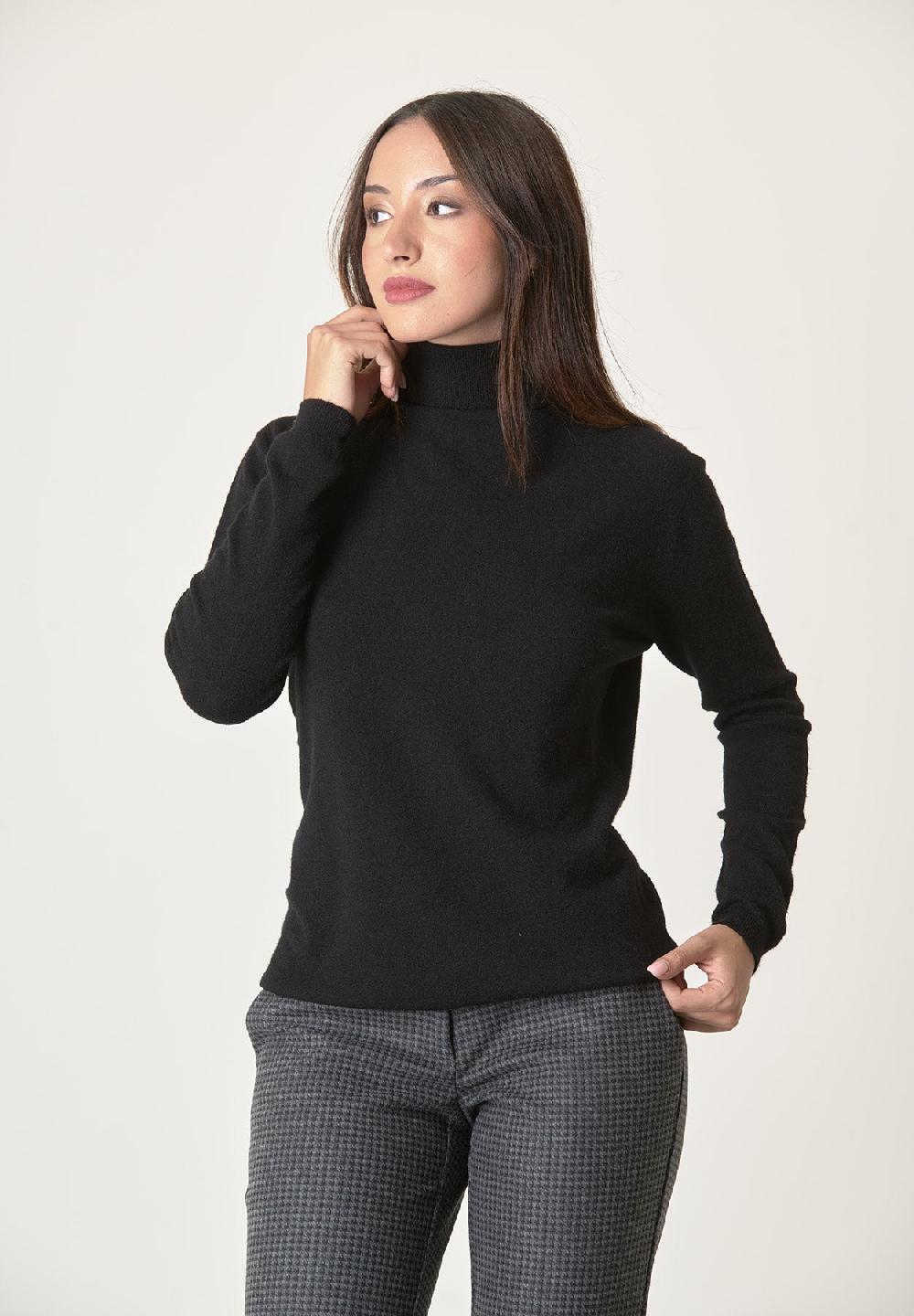 Angelico Dolcevita nero misto lana elasticizzato Shopping Online